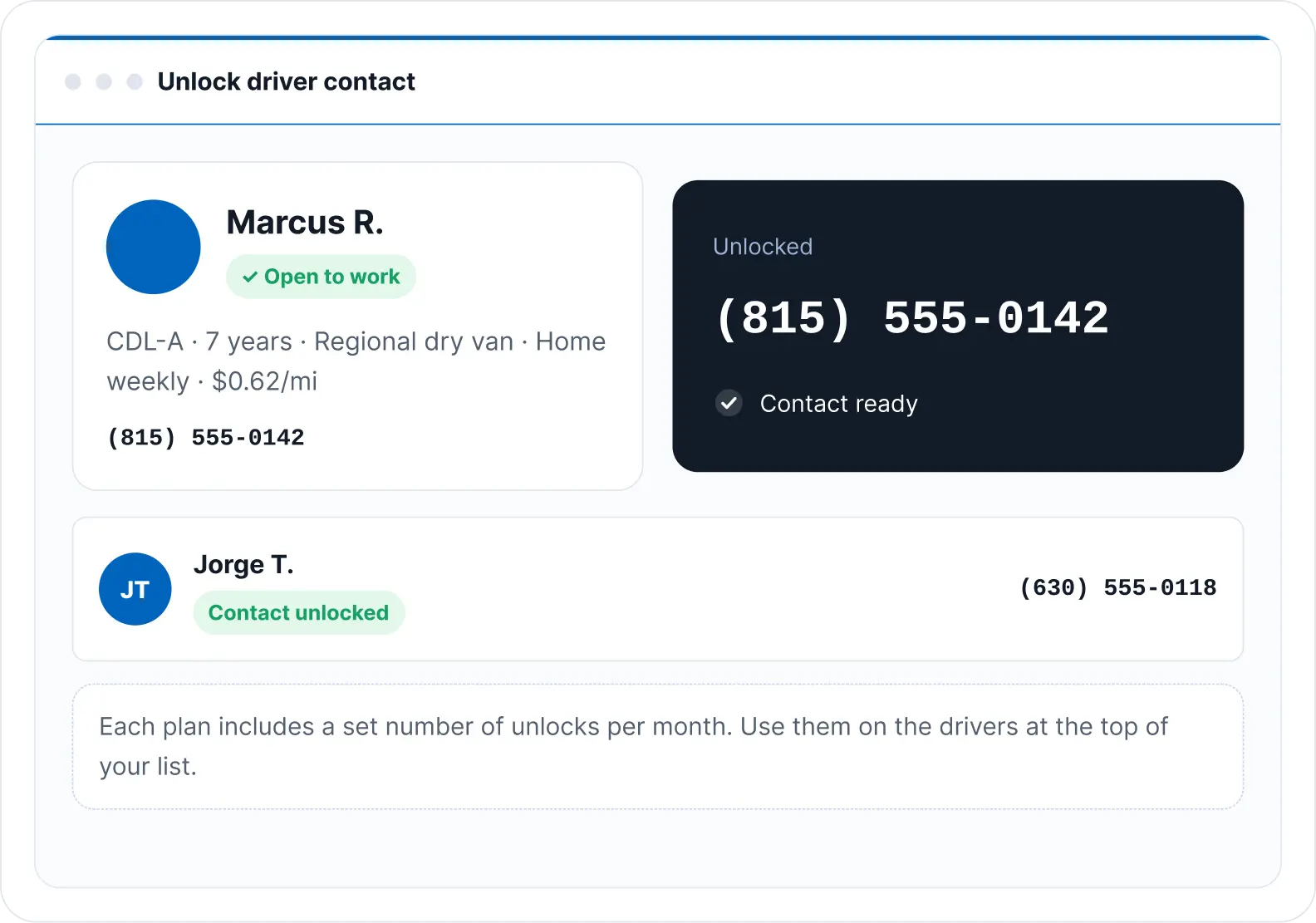 Filter for the driver you need